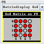 4x4 Matrix Anzeige
