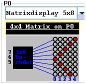 8x4 Matrix Anzeige